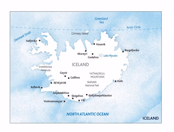 iceland map